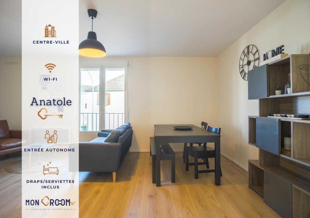 L'Anatole - Wifi - Parking - Centre Ville Troyes Bagian luar foto